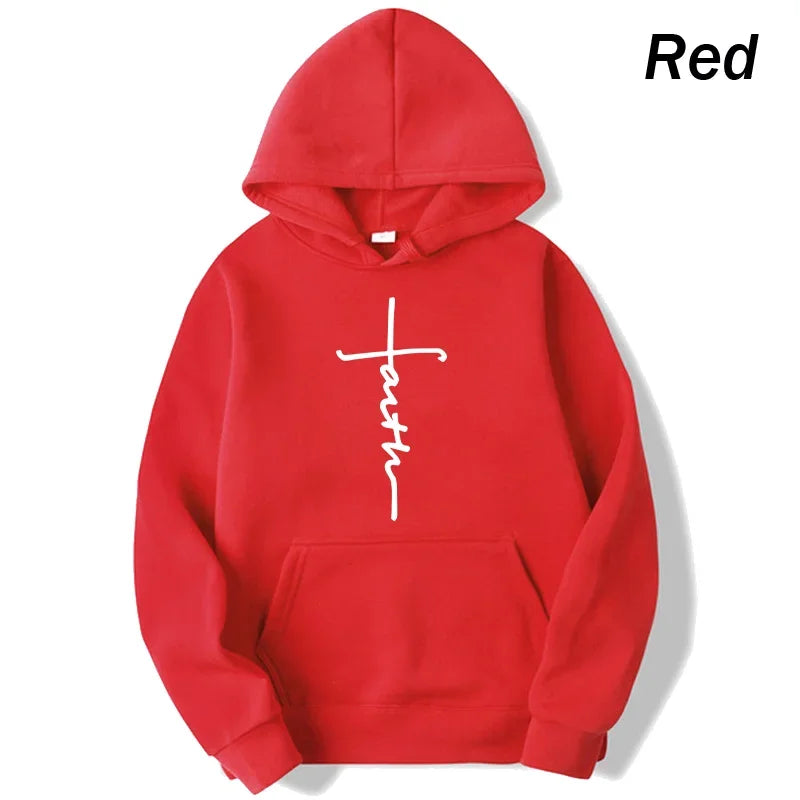 Faith Print Hoodie – Unisex Pullover
