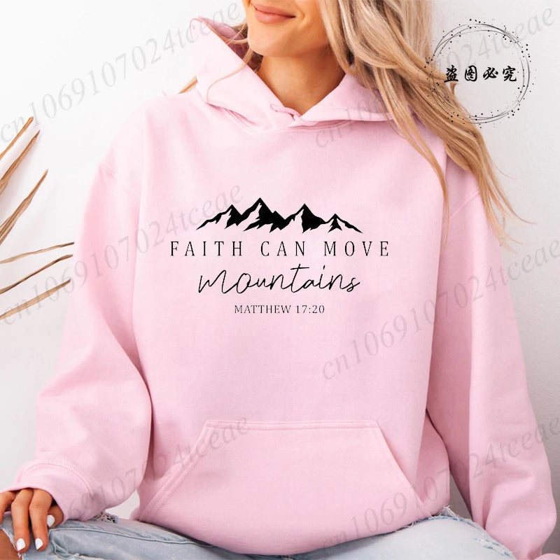 Faith Moves Mountains Hoodie – Women’s Pullover