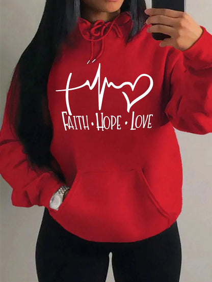 Faith Hope Love Hoodie – Women’s Pullover