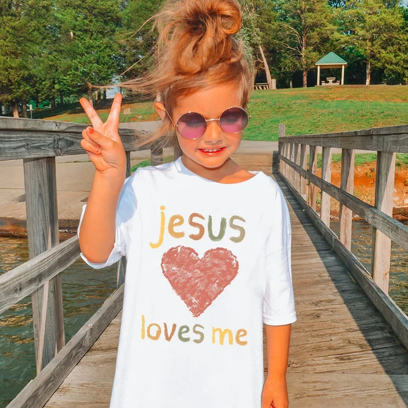 Jesus Loves Me – Heart Kids Tee