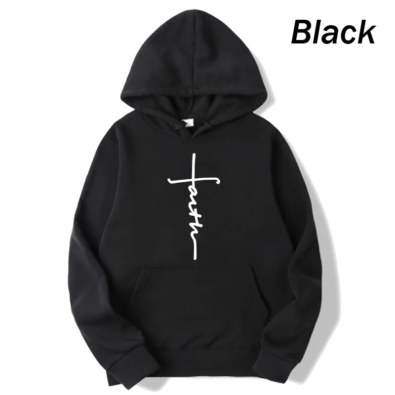 Faith Print Hoodie – Unisex Pullover