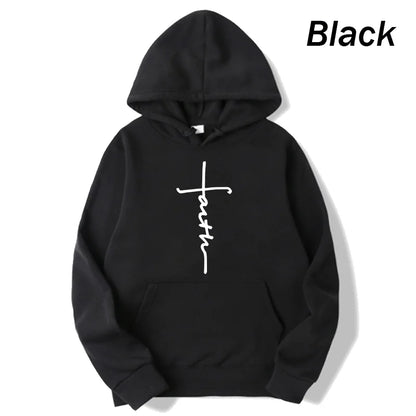 Faith Print Hoodie – Unisex Pullover