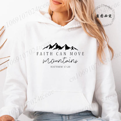 Faith Moves Mountains Hoodie – Women’s Pullover