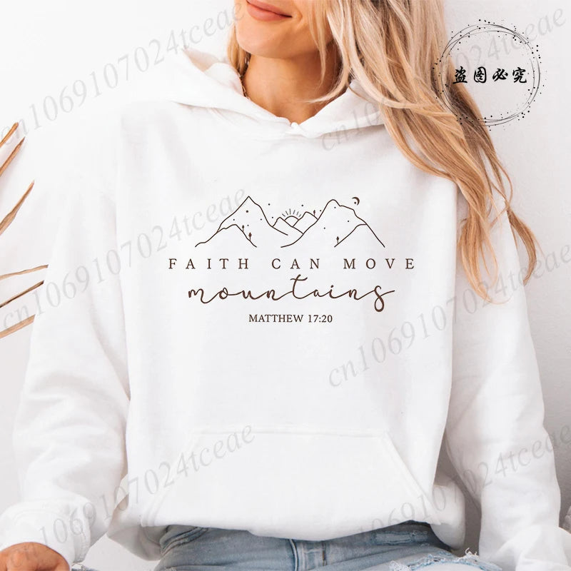 Faith Moves Mountains Hoodie – Women’s Pullover