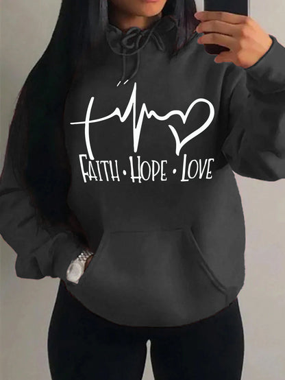 Faith Hope Love Hoodie – Women’s Pullover