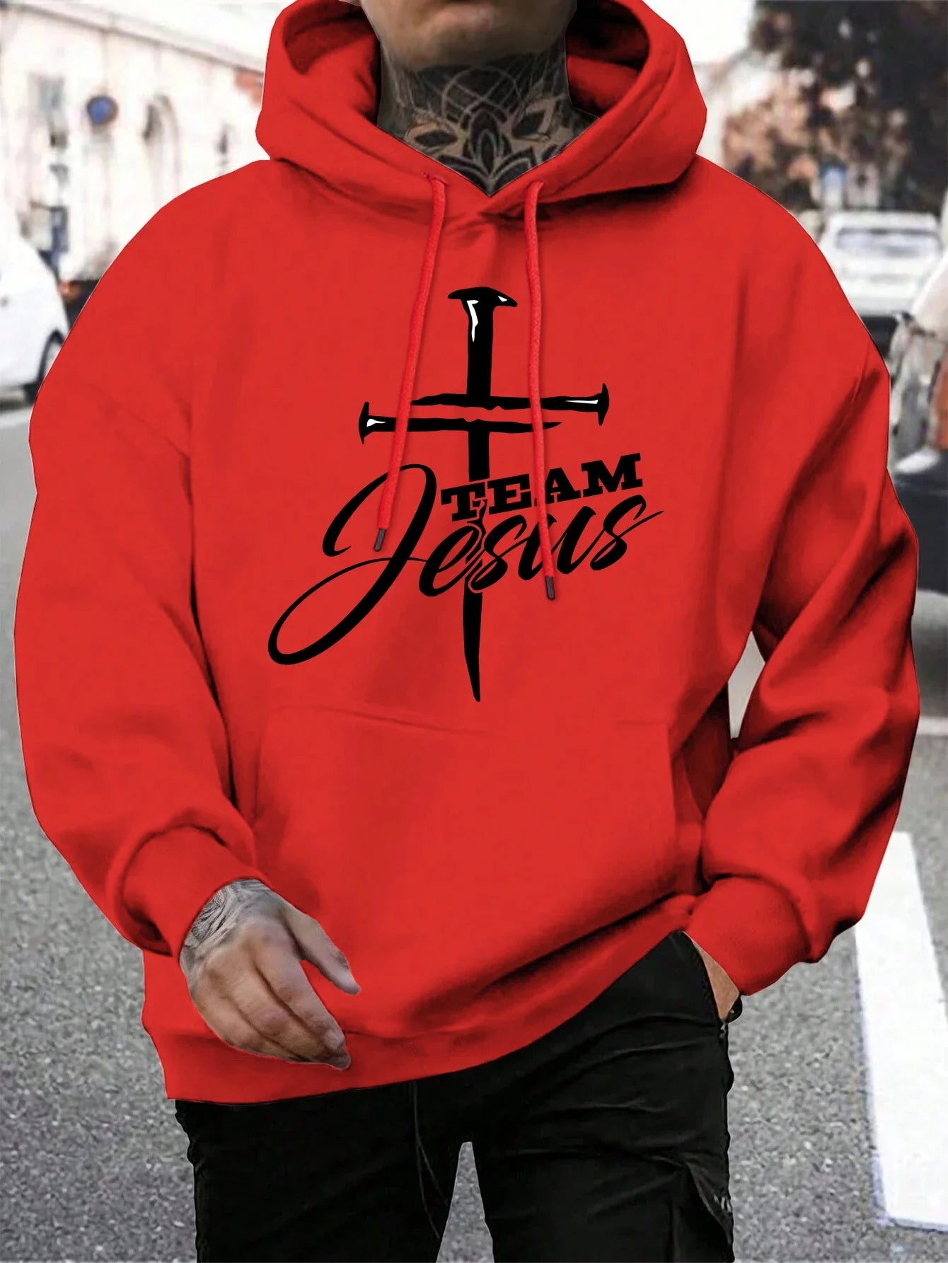 Team Jesus Hoodie – Men’s Pullover