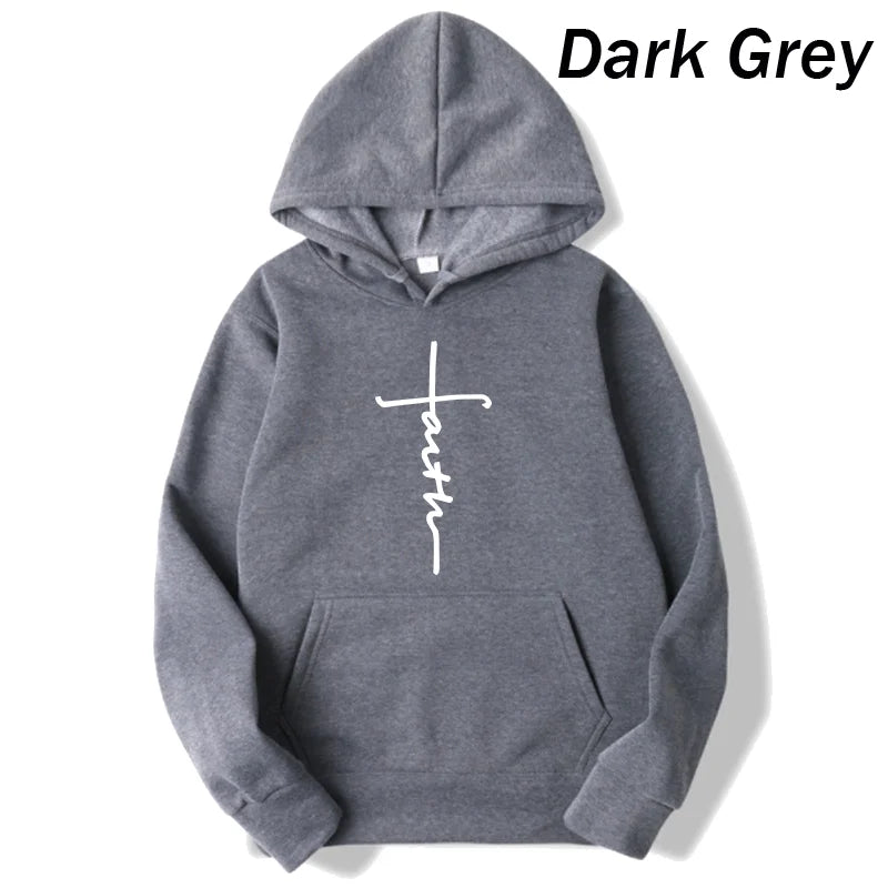 Faith Print Hoodie – Unisex Pullover