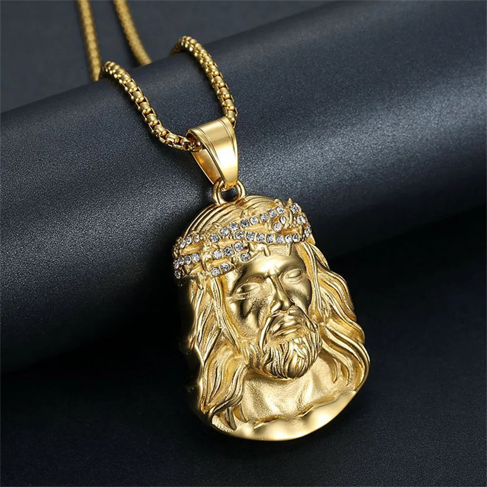 Christ Jesus Pendant – Gold Necklace