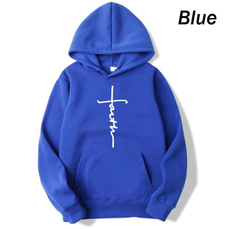 Faith Print Hoodie – Unisex Pullover