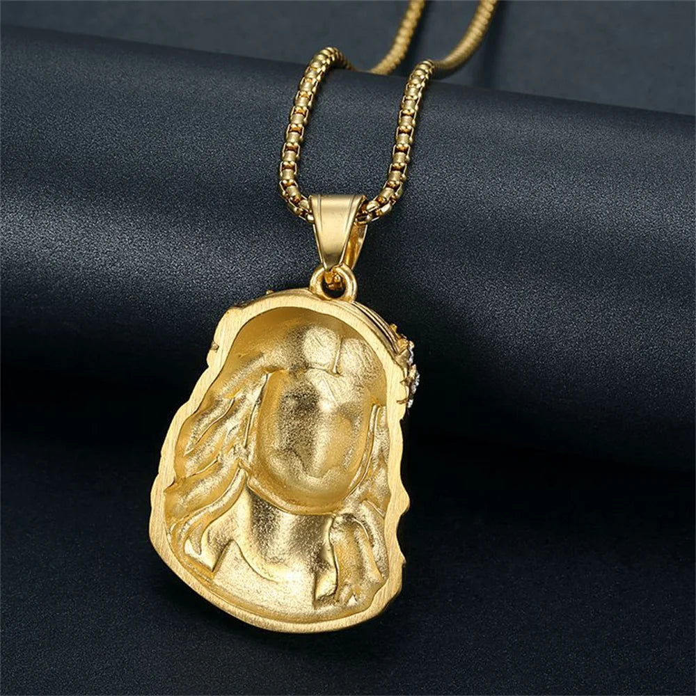 Christ Jesus Pendant – Gold Necklace