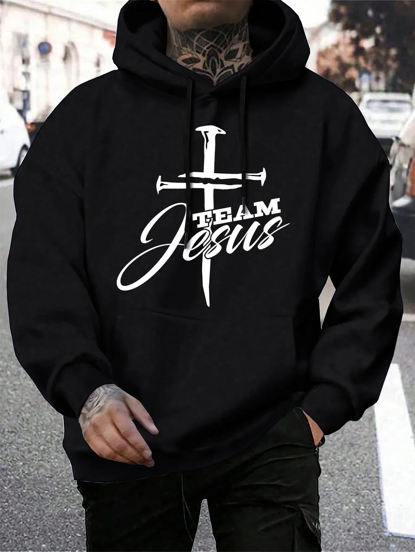 Team Jesus Hoodie – Men’s Pullover