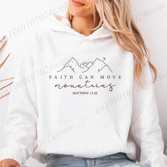 Faith Moves Mountains Hoodie – Women’s Pullover