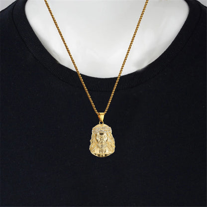 Christ Jesus Pendant – Gold Necklace