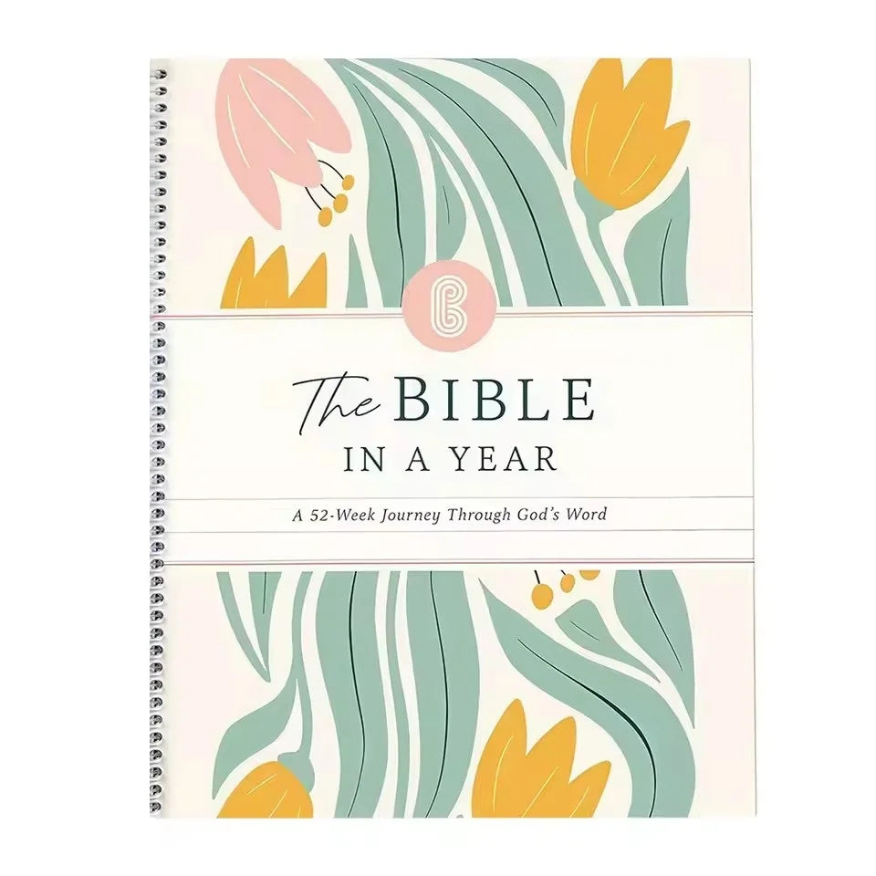 Bible in A Year: A 52-Week Study Through God's Word Christian Scripture Devotional Book