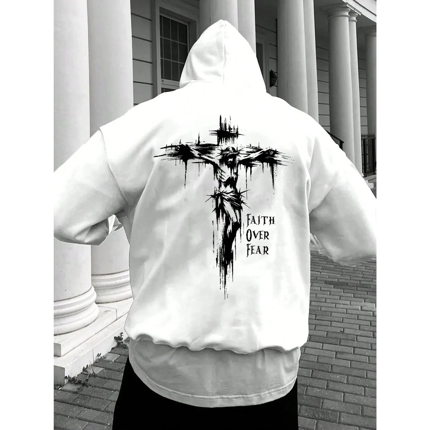 Faith Over Fear Hoodie – Men’s Pullover
