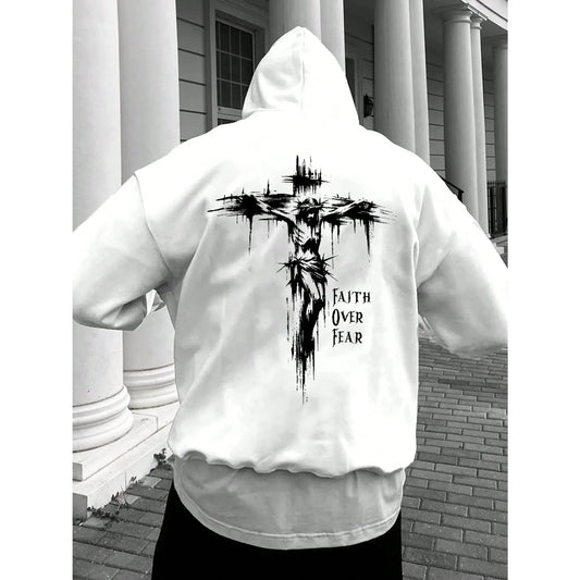 Faith Over Fear Hoodie – Men’s Pullover