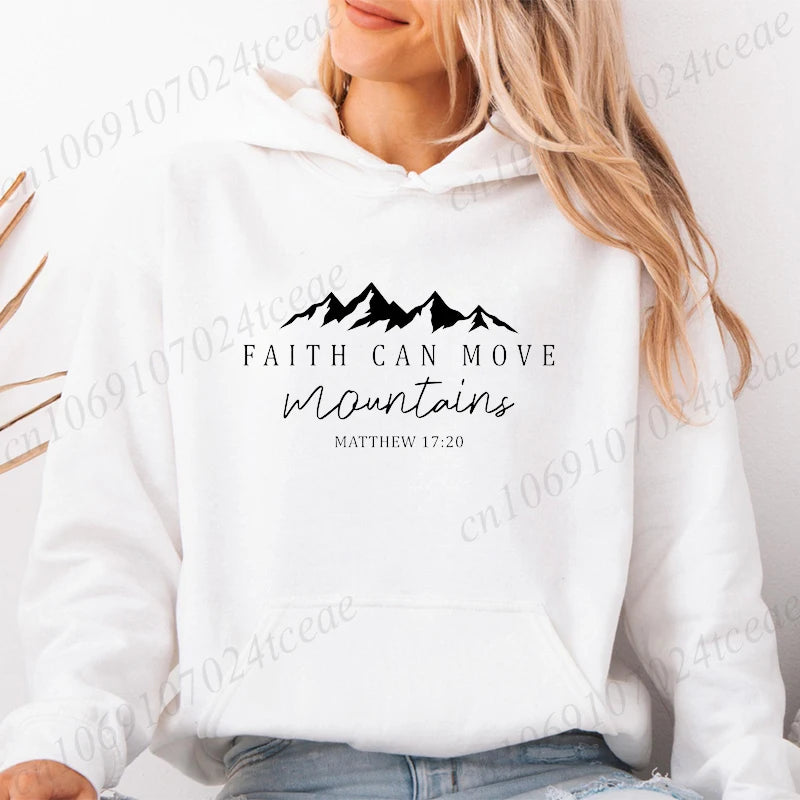 Faith Moves Mountains Hoodie – Women’s Pullover
