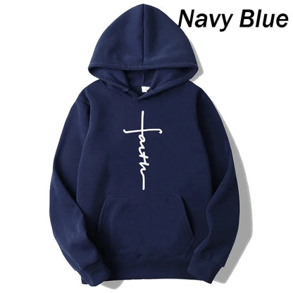 Faith Print Hoodie – Unisex Pullover