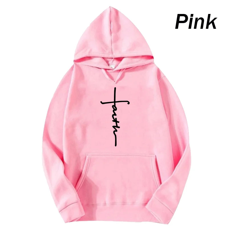 Faith Print Hoodie – Unisex Pullover
