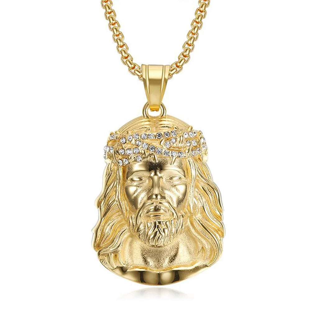 Christ Jesus Pendant – Gold Necklace