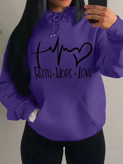 Faith Hope Love Hoodie – Women’s Pullover