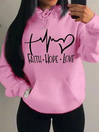 Faith Hope Love Hoodie – Women’s Pullover