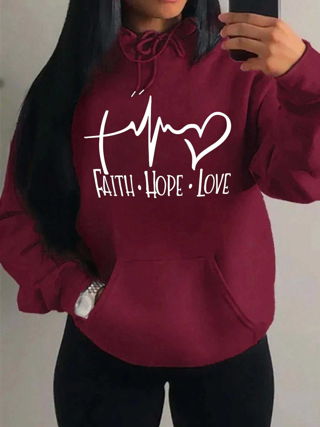 Faith Hope Love Hoodie – Women’s Pullover