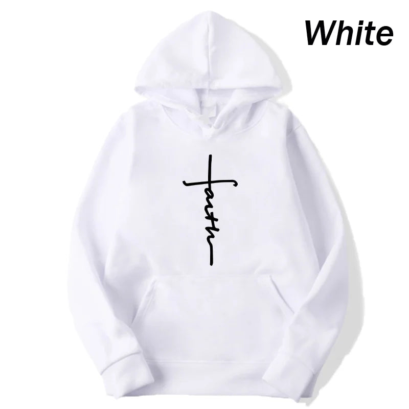 Faith Print Hoodie – Unisex Pullover