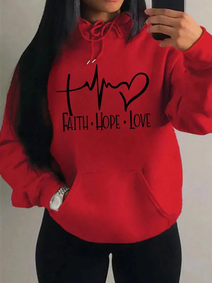 Faith Hope Love Hoodie – Women’s Pullover
