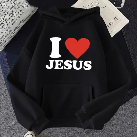 I Love Jesus Hoodie – Women’s Pullover