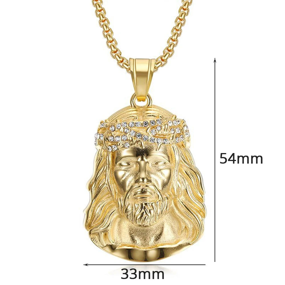 Christ Jesus Pendant – Gold Necklace