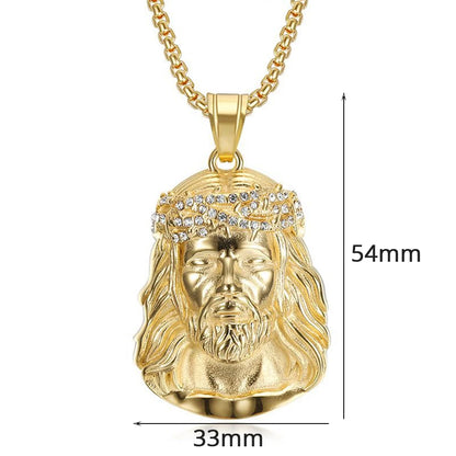 Christ Jesus Pendant – Gold Necklace
