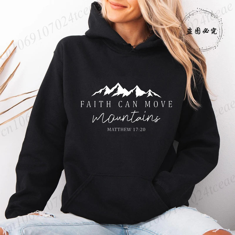 Faith Moves Mountains Hoodie – Women’s Pullover