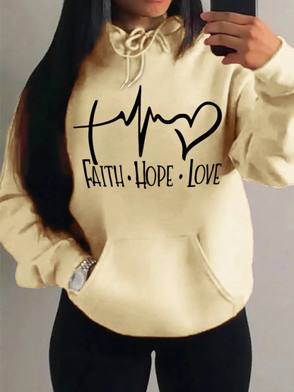 Faith Hope Love Hoodie – Women’s Pullover