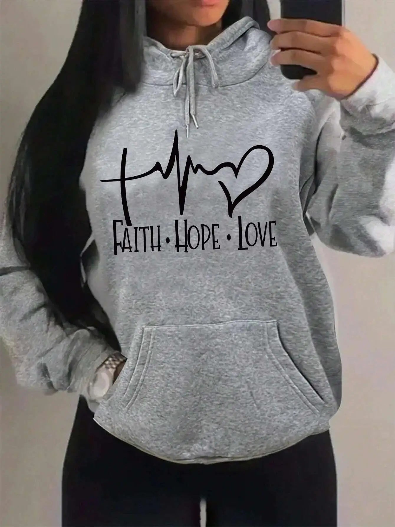 Faith Hope Love Hoodie – Women’s Pullover