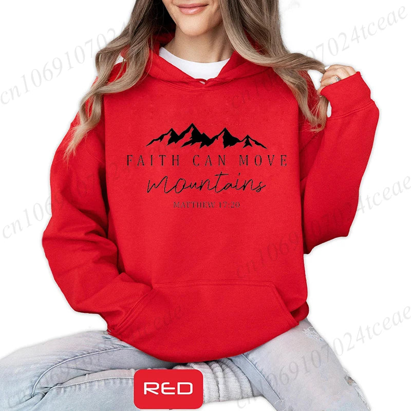 Faith Moves Mountains Hoodie – Women’s Pullover