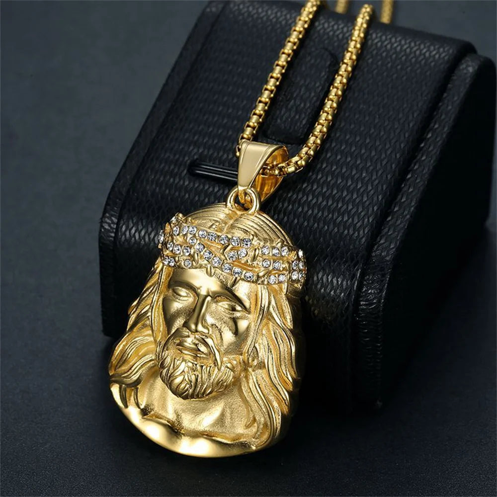 Christ Jesus Pendant – Gold Necklace