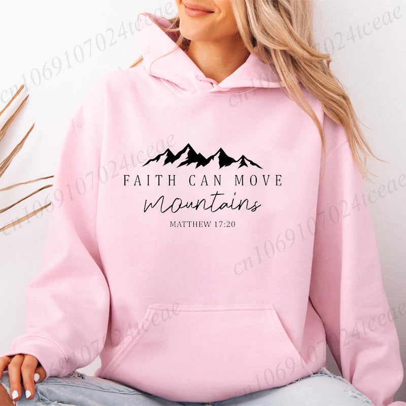 Faith Moves Mountains Hoodie – Women’s Pullover