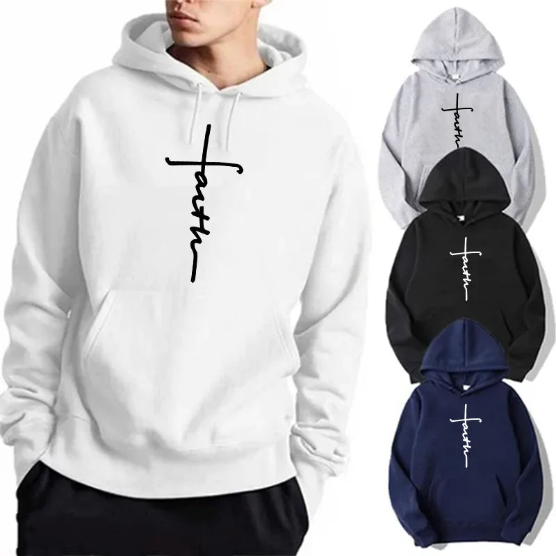 Faith Print Hoodie – Unisex Pullover
