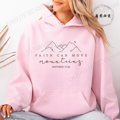 Faith Moves Mountains Hoodie – Women’s Pullover