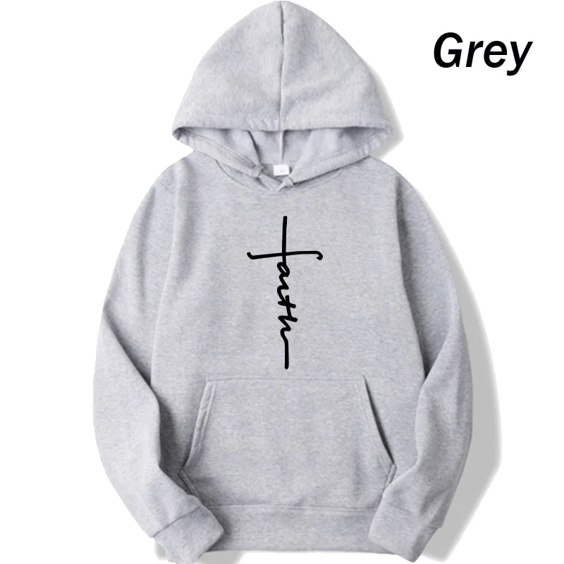 Faith Print Hoodie – Unisex Pullover