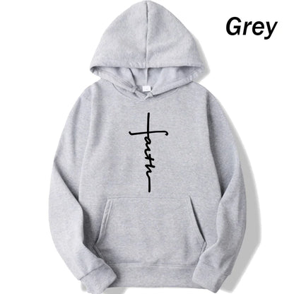 Faith Print Hoodie – Unisex Pullover