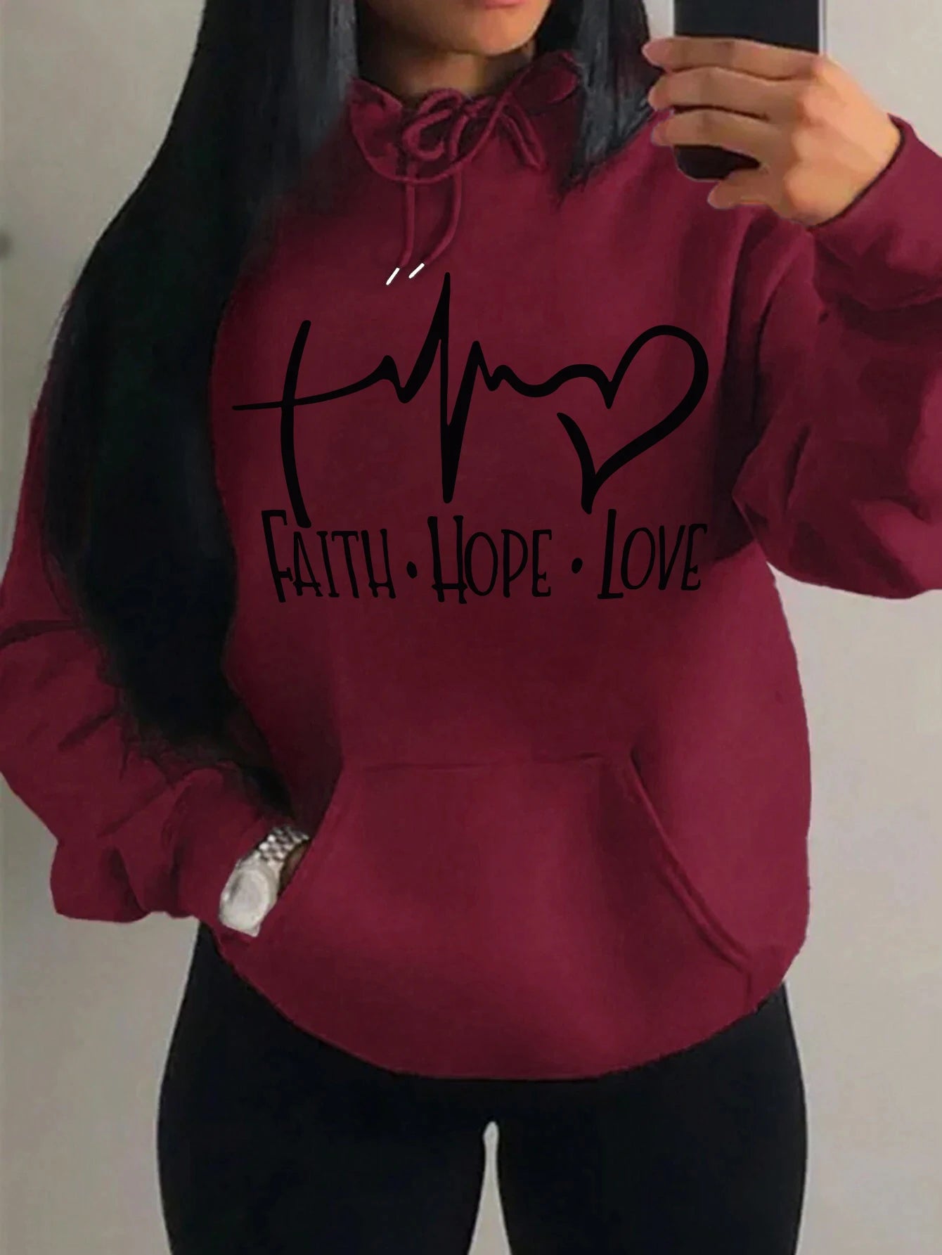 Faith Hope Love Hoodie – Women’s Pullover