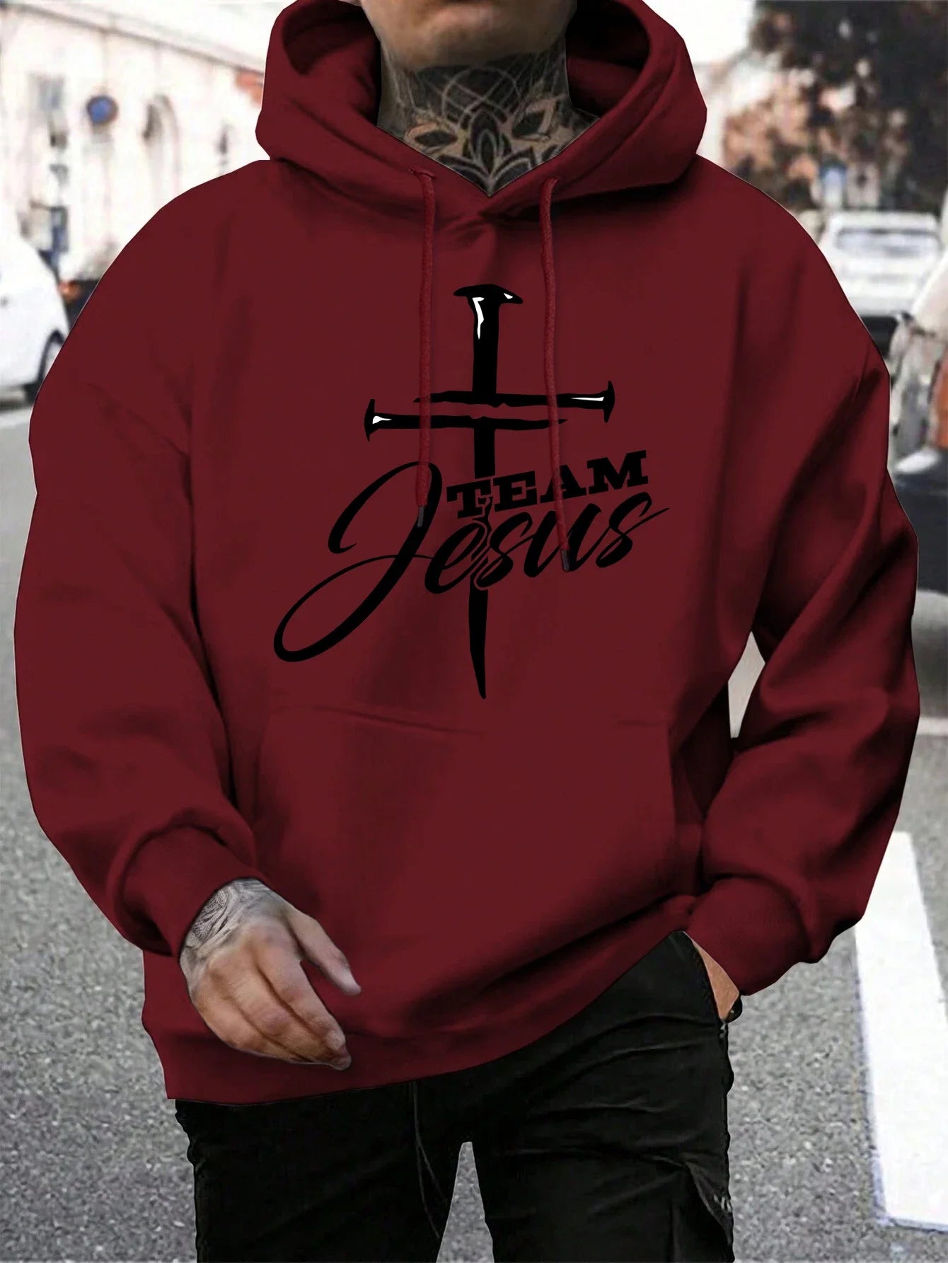 Team Jesus Hoodie – Men’s Pullover