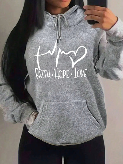 Faith Hope Love Hoodie – Women’s Pullover
