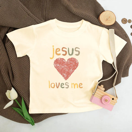 Jesus Loves Me – Retro Kids Tee