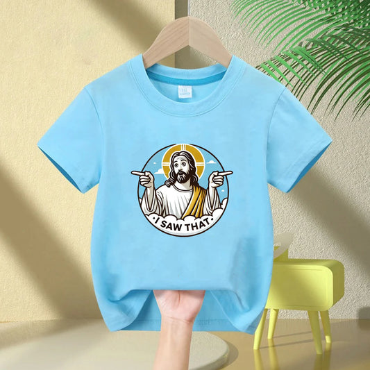 Jesus Cartoon Kids Tee – Cotton