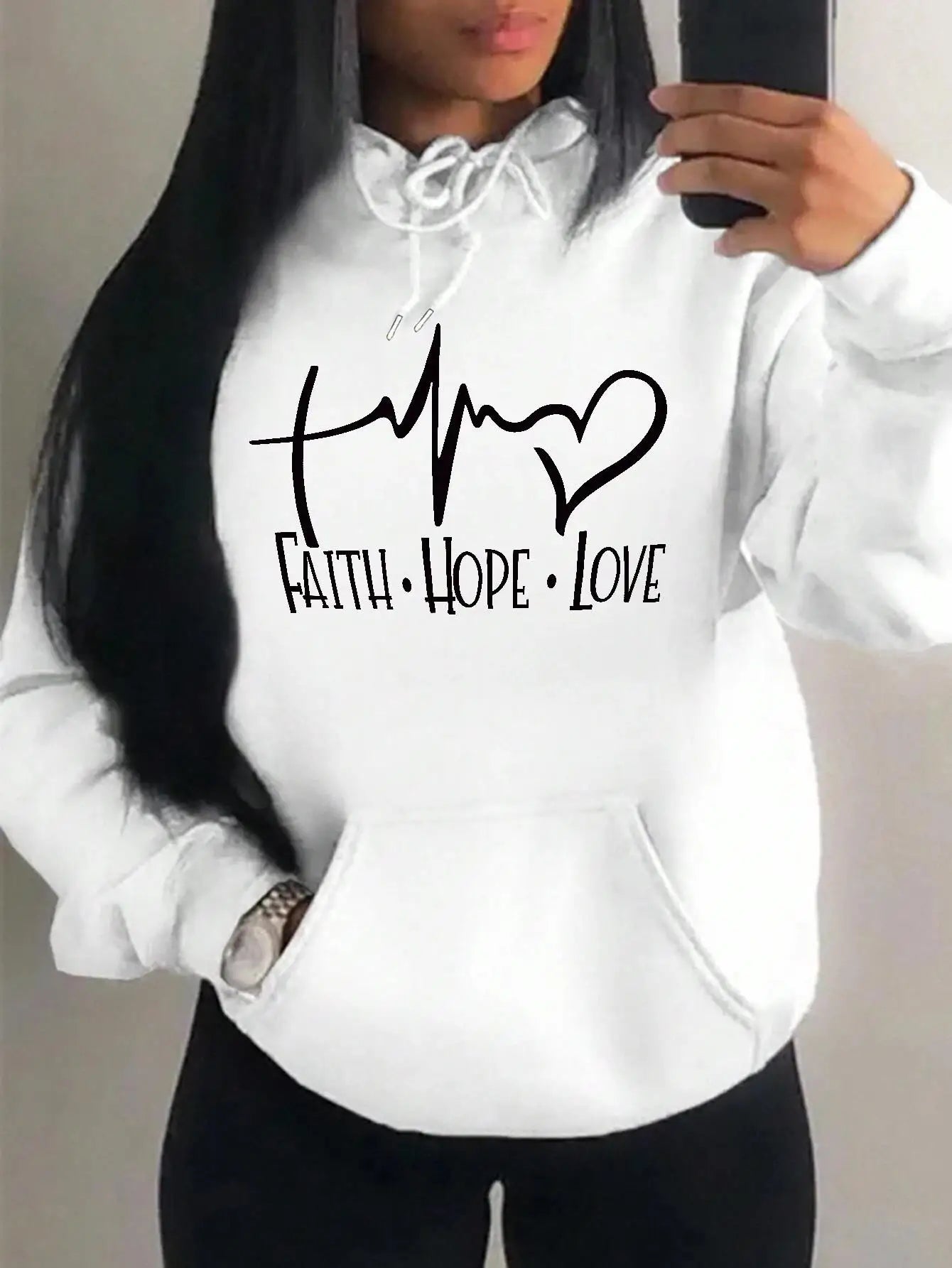 Faith Hope Love Hoodie – Women’s Pullover