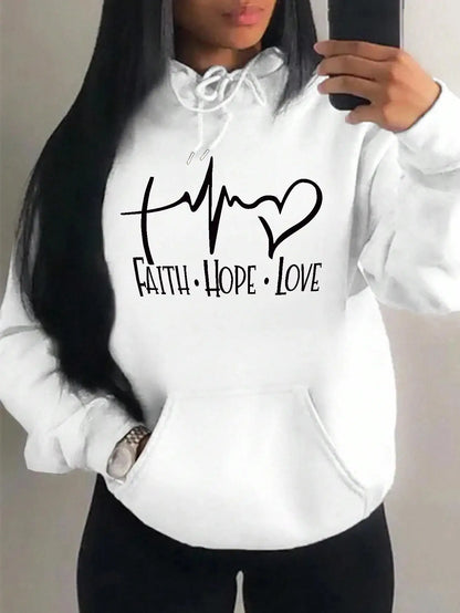 Faith Hope Love Hoodie – Women’s Pullover
